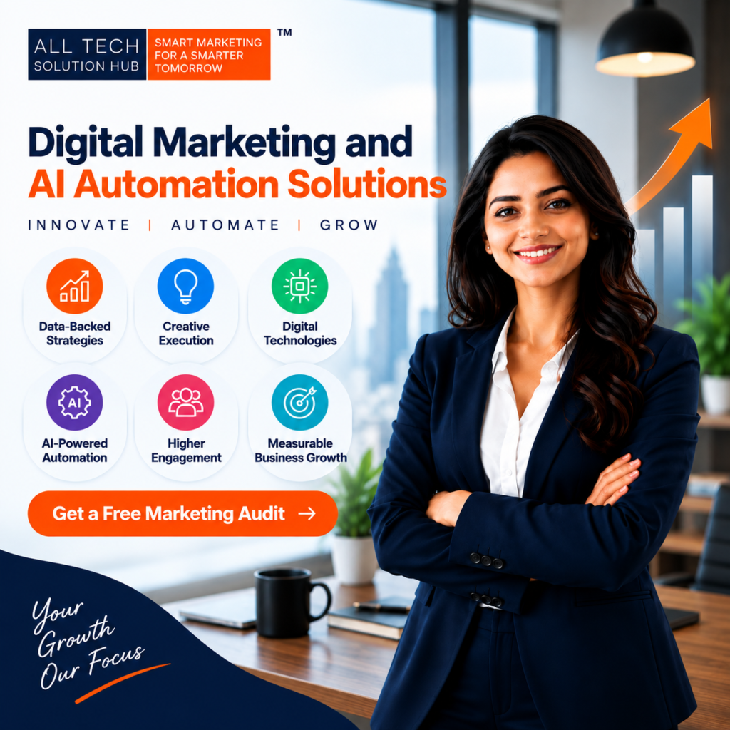 Digital marketing and AI automation agency helping businesses achieve online growth